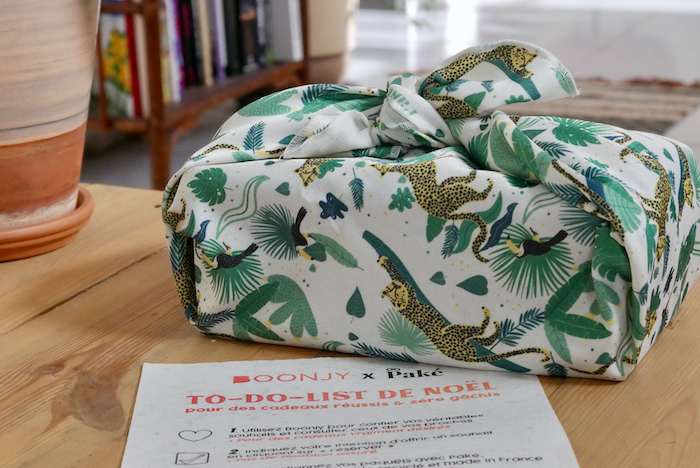 paké furoshikis emballages cadeaux réutilisables